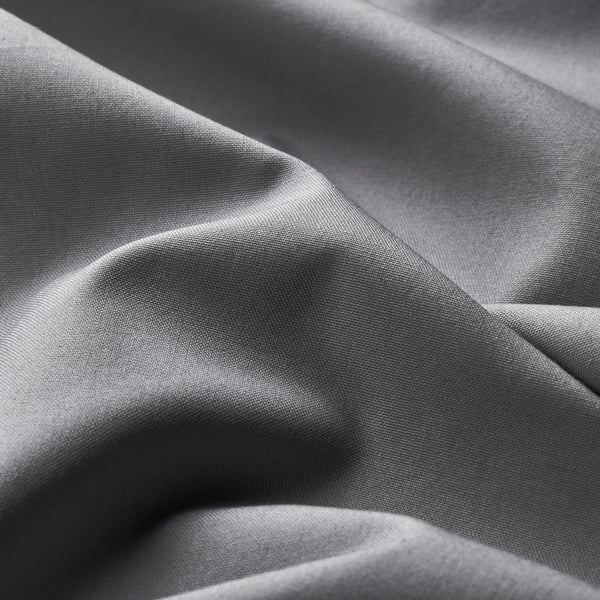 RÖNNVECKMAL Funda de almohada, gris, Tamaño queen