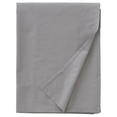 RÖNNVECKMAL Sábana encimera, gris, Tamaño King