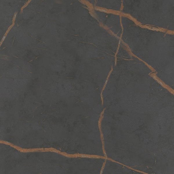 RUNSBÄCK Panel pared hecho por encargo, negro/marrón mate efecto de piedra/porcelana de alta presión, 3/4 "