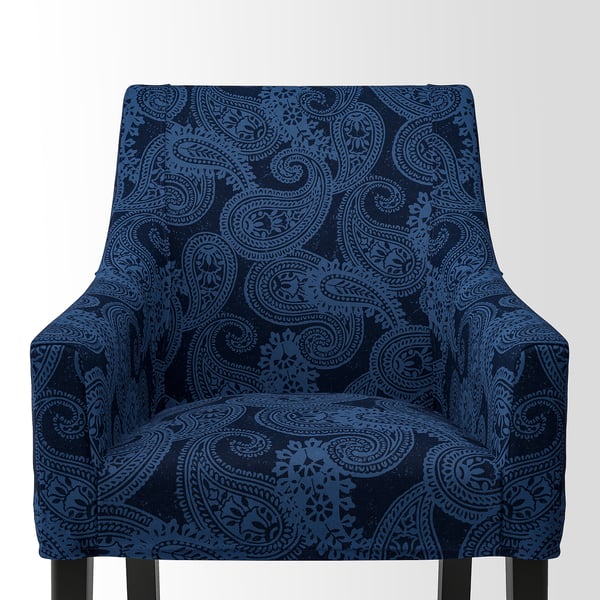 SAKARIAS Silla con reposabrazos, negro/Kvillsfors