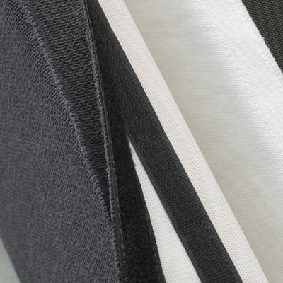SAKARIAS Silla con reposabrazos, negro/Sporda gris oscuro
