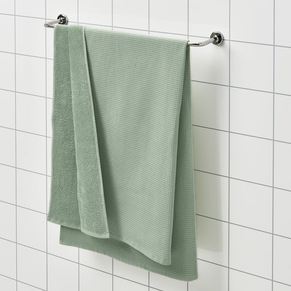 SALVIKEN Toalla de baño, verde claro, 39x59 "