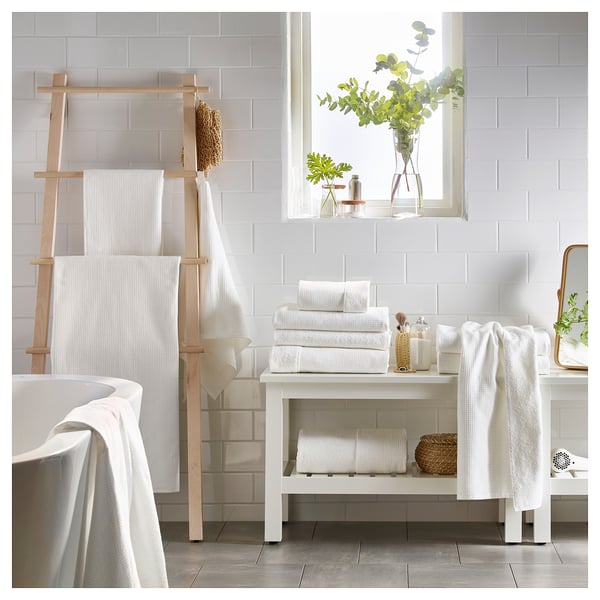 SALVIKEN Toallita, blanco, 12x12 "