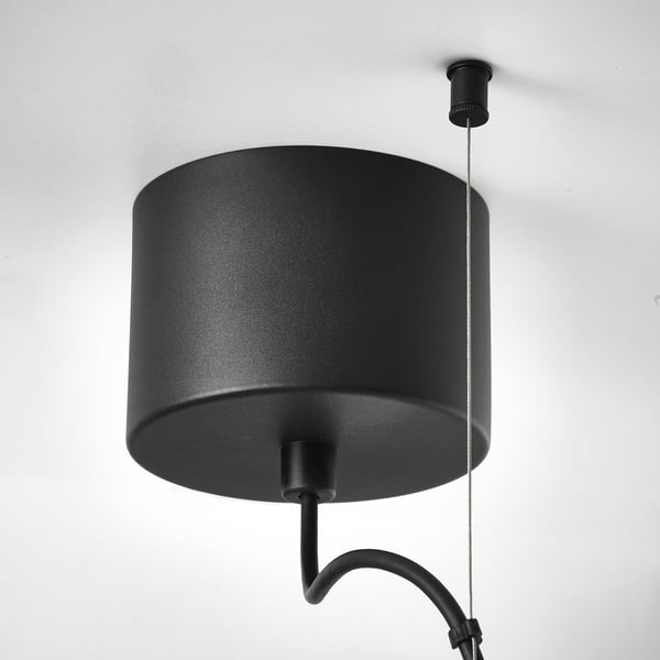 SAMBORD Lámpara colgante con 3 luces, negro/blanco