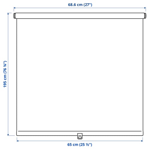 SANDVEDEL Persiana enrollable, beige, 27x76 ¾ "
