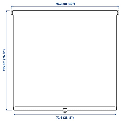 SANDVEDEL Persiana enrollable, beige, 30x76 ¾ "