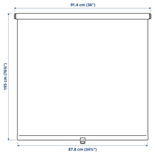 SANDVEDEL Persiana enrollable, beige, 36x76 ¾ "