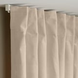 SANELA Cortinas, 1 par, beige claro/+cinta de fruncir, 55x84 "