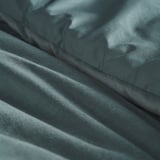 SANELA Juego de edredón, gris turquesa oscuro, Tamaño King