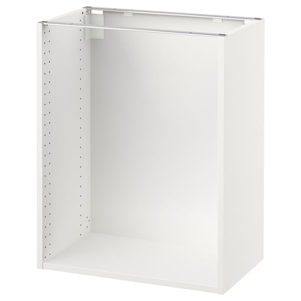 SEKTION Estructura de gabinete bajo, blanco, 24x14 3/4x30 "
