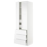 SEKTION Gabinete alto+2 prta/3 frnt/5 cjn, blanco/Axstad blanco mate, 30x24x90 "