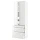 SEKTION Gabinete alto+2 prta/3 frnt/5 cjn, blanco/Ringhult blanco, 30x24x90 "