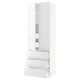 SEKTION Gabinete alto+2 prta/3 frnt/5 cjn, blanco/Ringhult blanco, 30x24x90 "