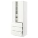 SEKTION Gabinete alto+2 prta/3 frnt/5 cjn, blanco/Vallstena blanco, 30x24x80 "