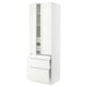 SEKTION Gabinete alto+2 prta/3 frnt/5 cjn, blanco/Vallstena blanco, 30x24x90 "