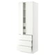 SEKTION Gabinete alto+2 prta/3 frnt/5 cjn, blanco/Vallstena blanco, 30x24x90 "