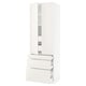 SEKTION Gabinete alto+2 prta/3 frnt/5 cjn, blanco/Veddinge blanco, 30x24x90 "