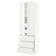 SEKTION Gabinete alto+2 prta/3 frnt/5 cjn, blanco/Veddinge blanco, 30x24x90 "