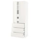 SEKTION Gabinete alto+2 prta/3 frnt/5 cjn, blanco/Veddinge blanco, 30x24x80 "