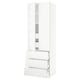 SEKTION Gabinete alto+2 prta/3 frnt/5 cjn, blanco/Voxtorp blanco mate, 30x24x90 "