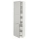SEKTION Gabinete alto+2 prta/estantes/4 cjn, blanco Maximera/Lerhyttan gris claro, 24x15x80 "
