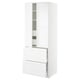 SEKTION Gabinete alto+2 puertas/2 frnt/4cjn, blanco/Axstad blanco mate, 30x24x80 "