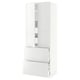 SEKTION Gabinete alto+2 puertas/2 frnt/4cjn, blanco/Ringhult blanco, 30x24x80 "