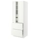 SEKTION Gabinete alto+2 puertas/2 frnt/4cjn, blanco/Vallstena blanco, 30x24x80 "