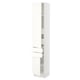 SEKTION Gabinete alto+2 puertas/2 frnt/4cjn, blanco/Vallstena blanco, 15x15x80 "