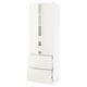 SEKTION Gabinete alto+2 puertas/2 frnt/4cjn, blanco/Veddinge blanco, 30x24x90 "