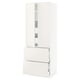 SEKTION Gabinete alto+2 puertas/2 frnt/4cjn, blanco/Veddinge blanco, 30x24x80 "