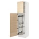 SEKTION Gabinete alto/accsr int extraíbles, blanco/Askersund efecto de fresno claro, 24x24x90 "