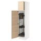 SEKTION Gabinete alto/accsr int extraíbles, blanco/Askersund efecto de fresno claro, 18x24x80 "