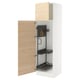 SEKTION Gabinete alto/accsr int extraíbles, blanco/Askersund efecto de fresno claro, 24x24x80 "