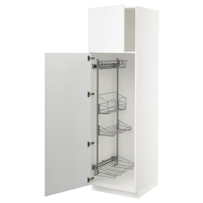 SEKTION Gabinete alto/accsr int extraíbles, blanco/Axstad blanco mate, 24x24x80 "