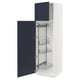 SEKTION Gabinete alto/accsr int extraíbles, blanco Axstad/mate azul, 24x24x80 "
