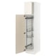 SEKTION Gabinete alto/accsr int extraíbles, blanco/Bodbyn color hueso, 18x24x80 "