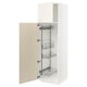 SEKTION Gabinete alto/accsr int extraíbles, blanco/Bodbyn color hueso, 24x24x80 "
