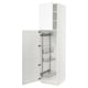 SEKTION Gabinete alto/accsr int extraíbles, blanco Enköping/blanco efecto madera, 24x24x90 "