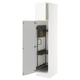 SEKTION Gabinete alto/accsr int extraíbles, blanco Enköping/blanco efecto madera, 18x24x80 "