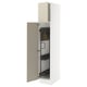 SEKTION Gabinete alto/accsr int extraíbles, blanco/Havstorp beige, 15x24x80 "