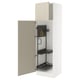 SEKTION Gabinete alto/accsr int extraíbles, blanco/Havstorp beige, 24x24x80 "