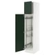 SEKTION Gabinete alto/accsr int extraíbles, blanco/Havstorp verde oscuro, 18x24x80 "