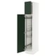 SEKTION Gabinete alto/accsr int extraíbles, blanco/Havstorp verde oscuro, 15x24x80 "