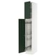 SEKTION Gabinete alto/accsr int extraíbles, blanco/Havstorp verde oscuro, 15x24x90 "
