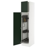 SEKTION Gabinete alto/accsr int extraíbles, blanco/Havstorp verde oscuro, 18x24x80 "