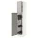 SEKTION Gabinete alto/accsr int extraíbles, blanco/Lerhyttan gris claro, 18x24x90 "