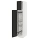 SEKTION Gabinete alto/accsr int extraíbles, blanco/Nickebo antracita mate, 15x24x80 "