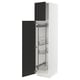 SEKTION Gabinete alto/accsr int extraíbles, blanco/Nickebo antracita mate, 18x24x80 "