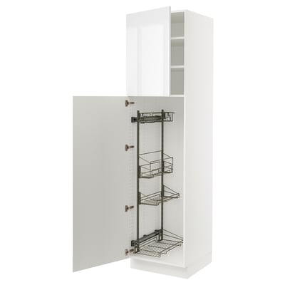SEKTION Gabinete alto/accsr int extraíbles, blanco/Ringhult blanco, 24x24x90 "